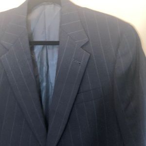 Austin Reed Blue & White 2Button Pinstriped Blazer